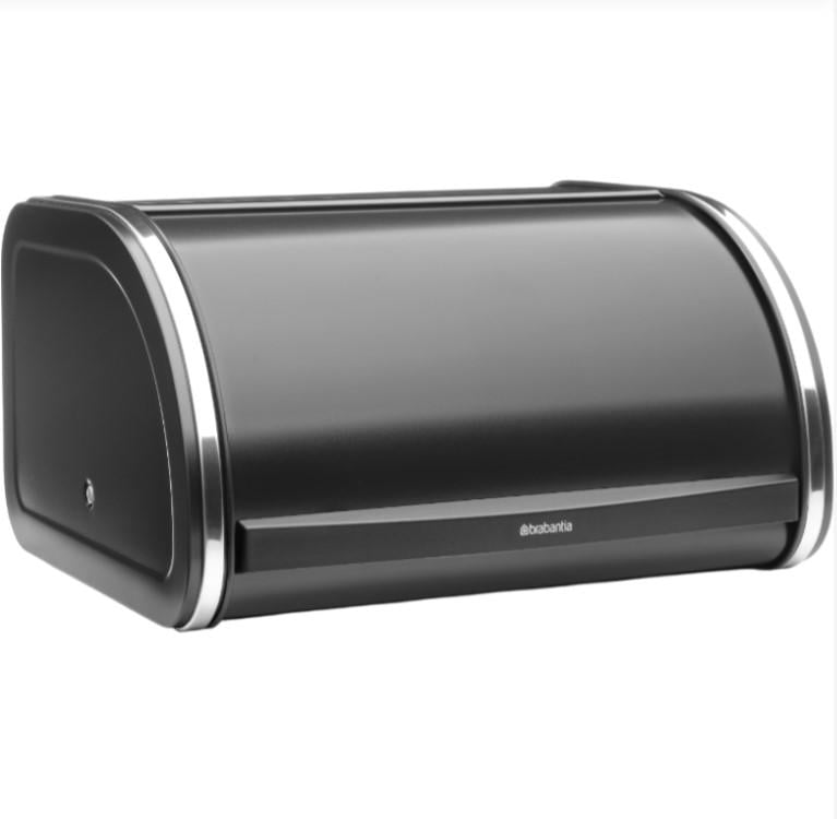 Хлебница Brabantia Roll Top Bread Bin 17,3x31,6x26,5 см Черный (cf57b0ca)