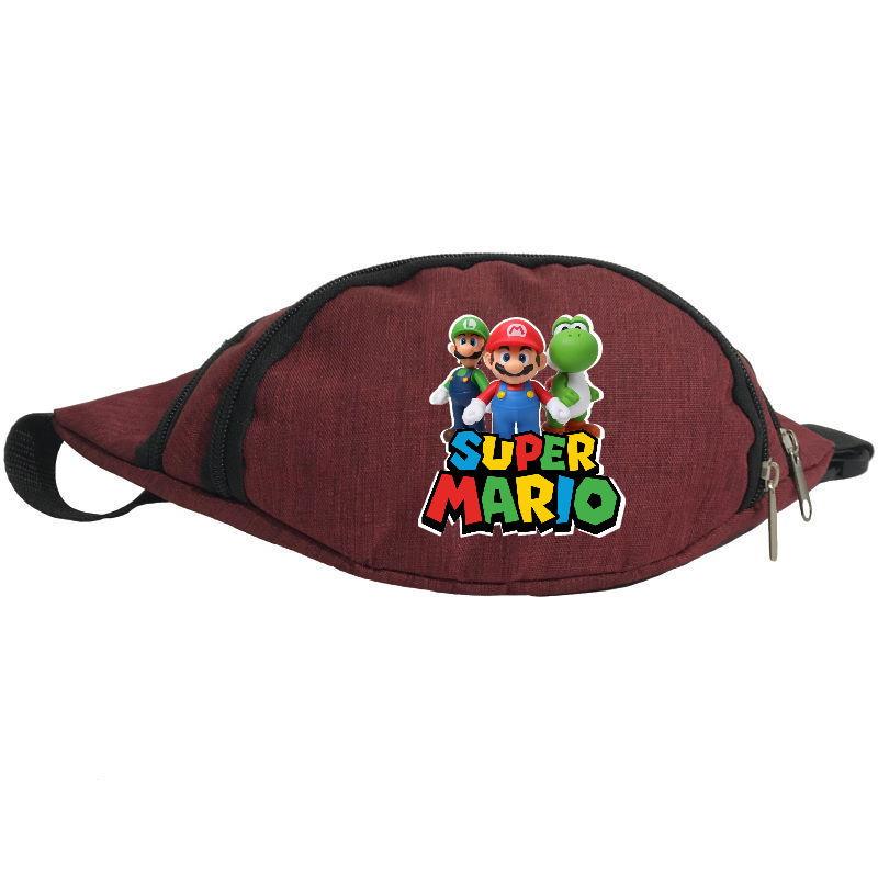 Поясна сумка-бананка Cappuchino toys Супер брати Маріо OB-SM-010 Бордовий (1654043054)
