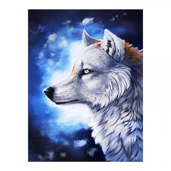 Алмазна мозаїка TK Group Полярний вовк 40х30 см з рамкою в коробці (GB74695-mt)