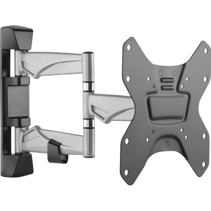 Кріплення настінне для телевізора Kivi Alu20-223 похило-поворотне 23-42" Чорний - фото 2