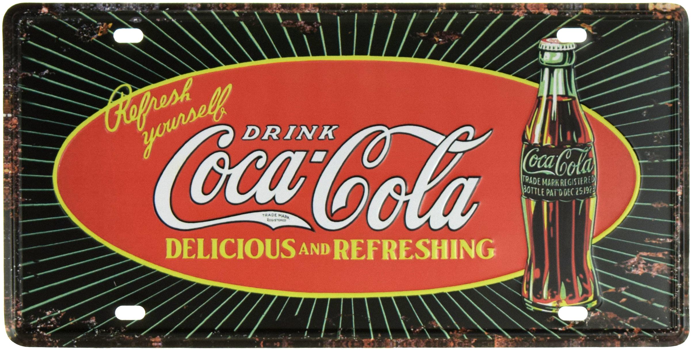 Табличка металева Кока-Кола/Coca-Cola Refresh Yourself 15x30 см - фото 1