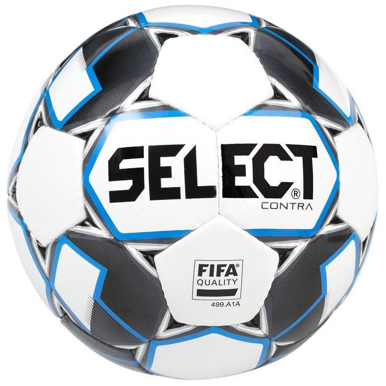 М'яч футбольний Select Contra FIFA 5 Білий/Синій (365512-015-5)