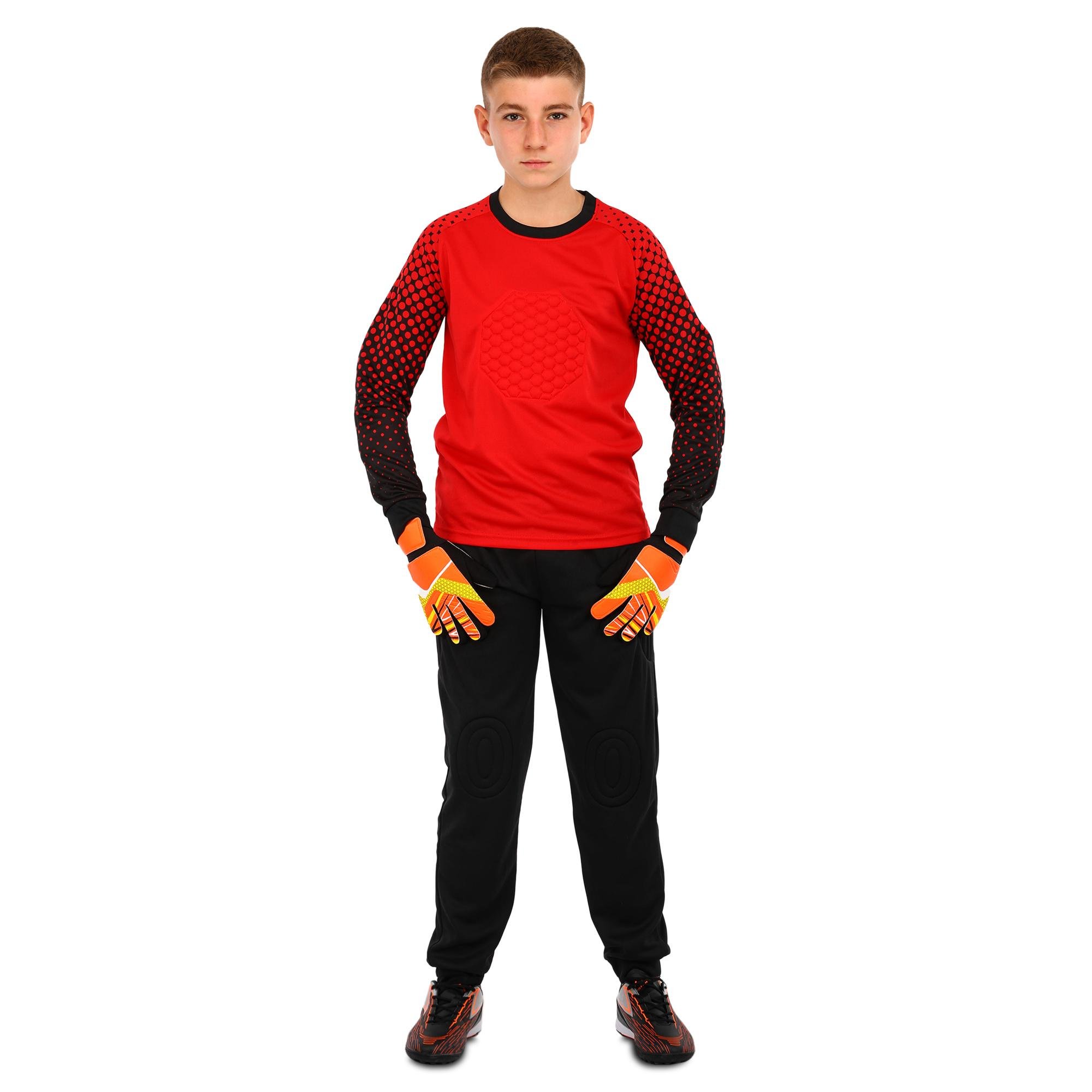 Форма футбольного вратаря SP-Sport S7203 р. 24 рост 135-140 см 9-10 лет Красный/Черный (8585053828735)
