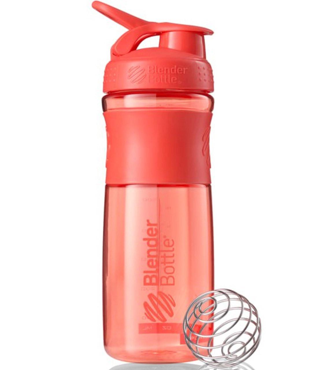 Шейкер спортивний Blender Bottle SportMixer Flip 28 oz/820 мл Coral - фото 2