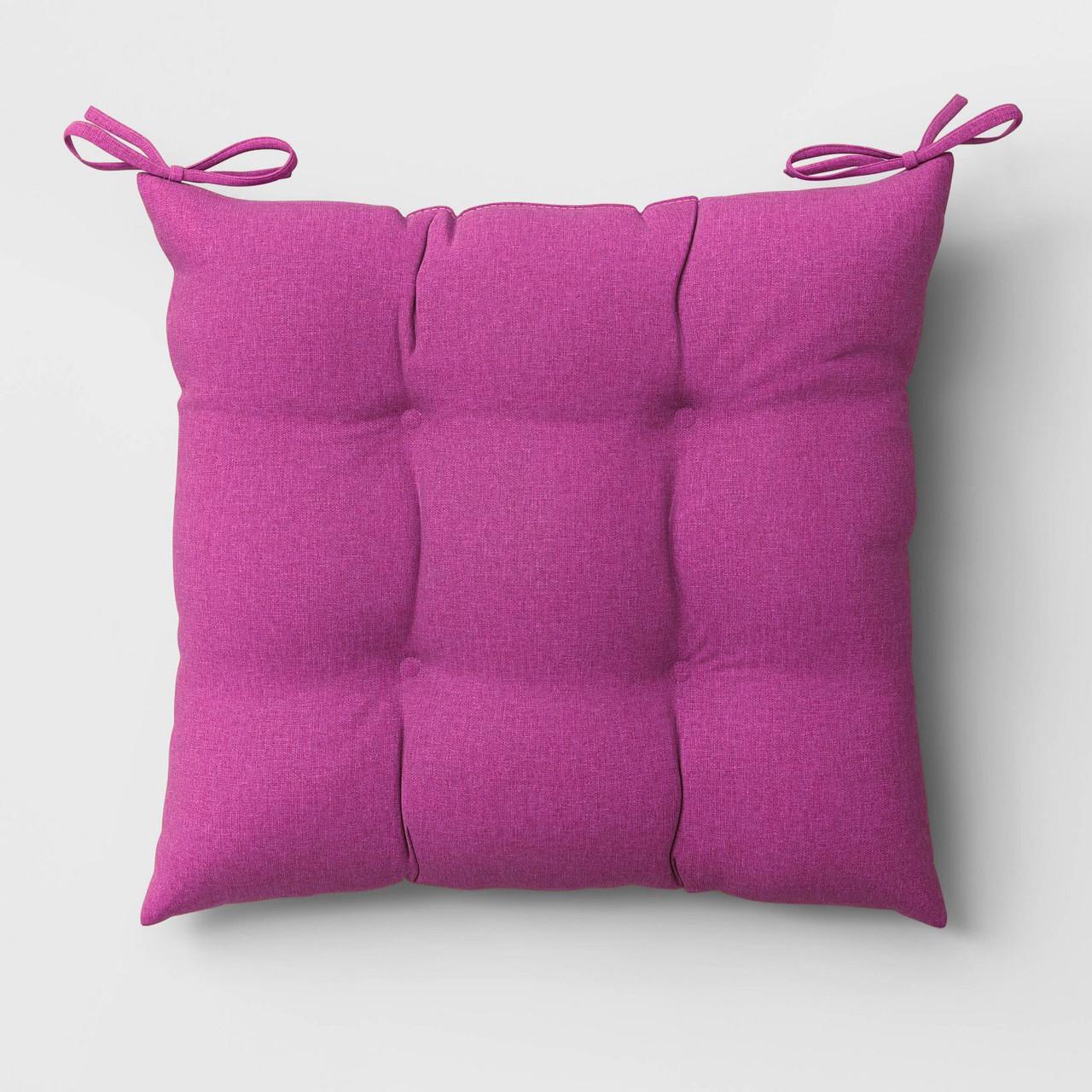 Подушка на стул/кресло BIG YETI 45x5x45 см квадратная ткань нейлон Малиновый (1540693458)