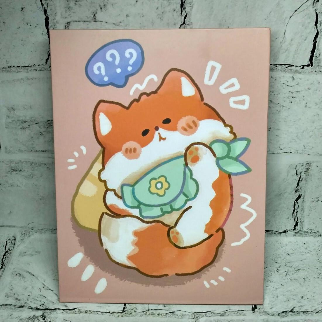 Дзеркало косметичне настільне/дорожнє Лисичка 26,5х19,8 см Рожевий (510-4)