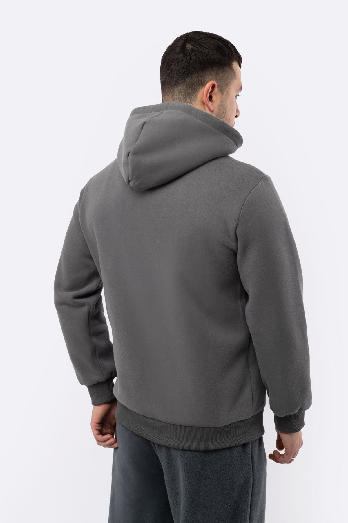 Толстовка чоловіча ЦБ-00224113 р. 44 Сірий (SKT000918980) - фото 4