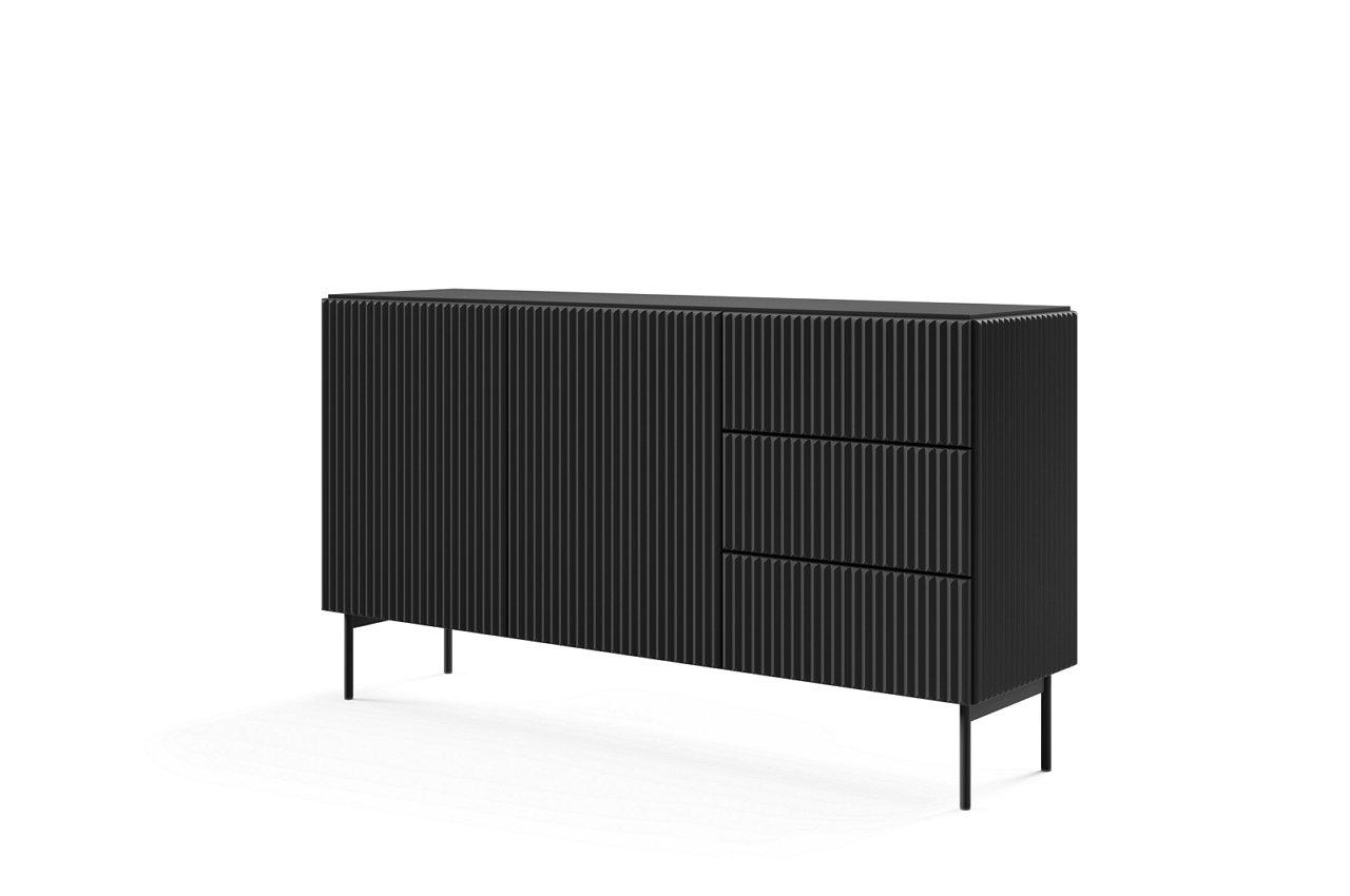 Комод Perfect Home Muti 2D3S/147 2-дверний з 3 шухлядами Чорний (PFH-091397)