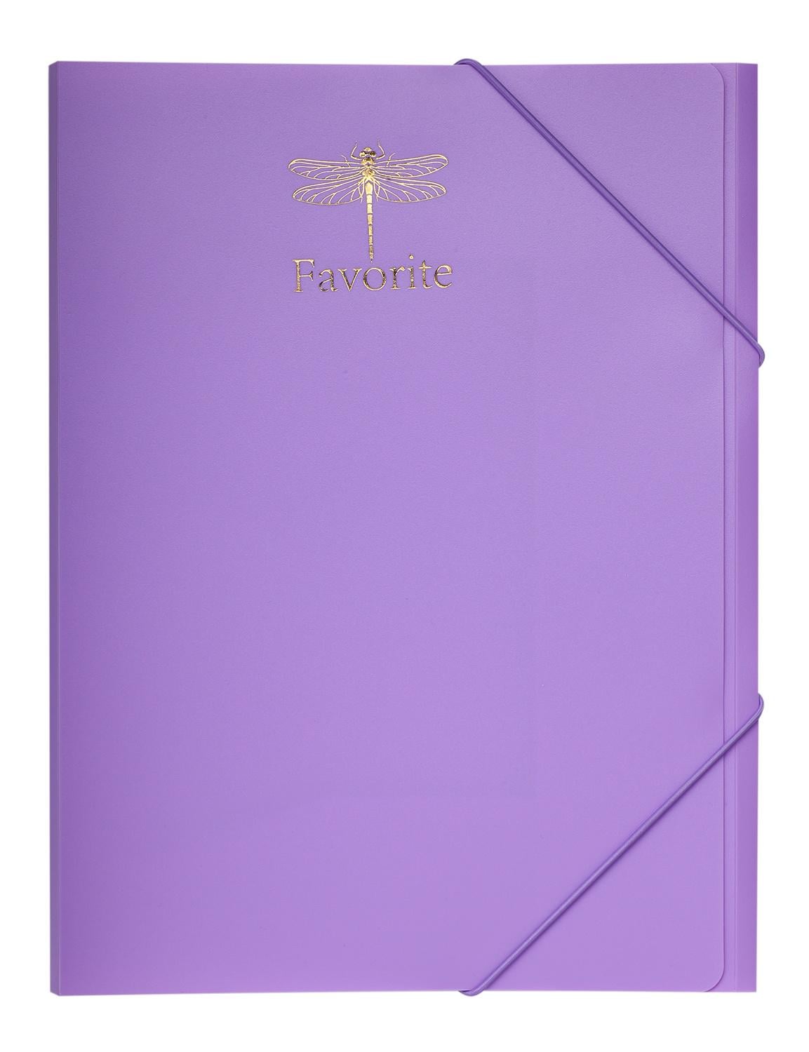 Папка Buromax Pastel на гумках А4 пластикова Бузковий (BM.3954-26)