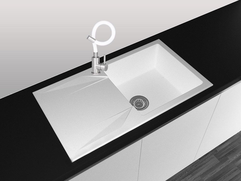 Змішувач для кухні гнучкий Continent GRO i15 Білий (28613715) - фото 4