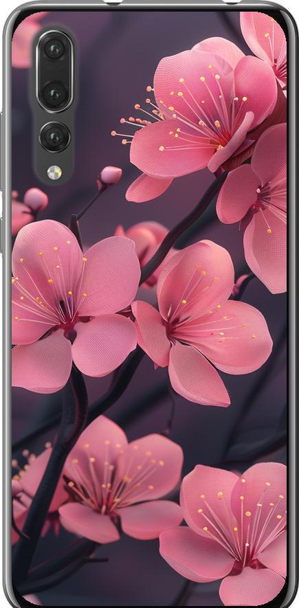 Чехол на Huawei P20 Pro Пурпурная сакура (6075u-1470-42517)