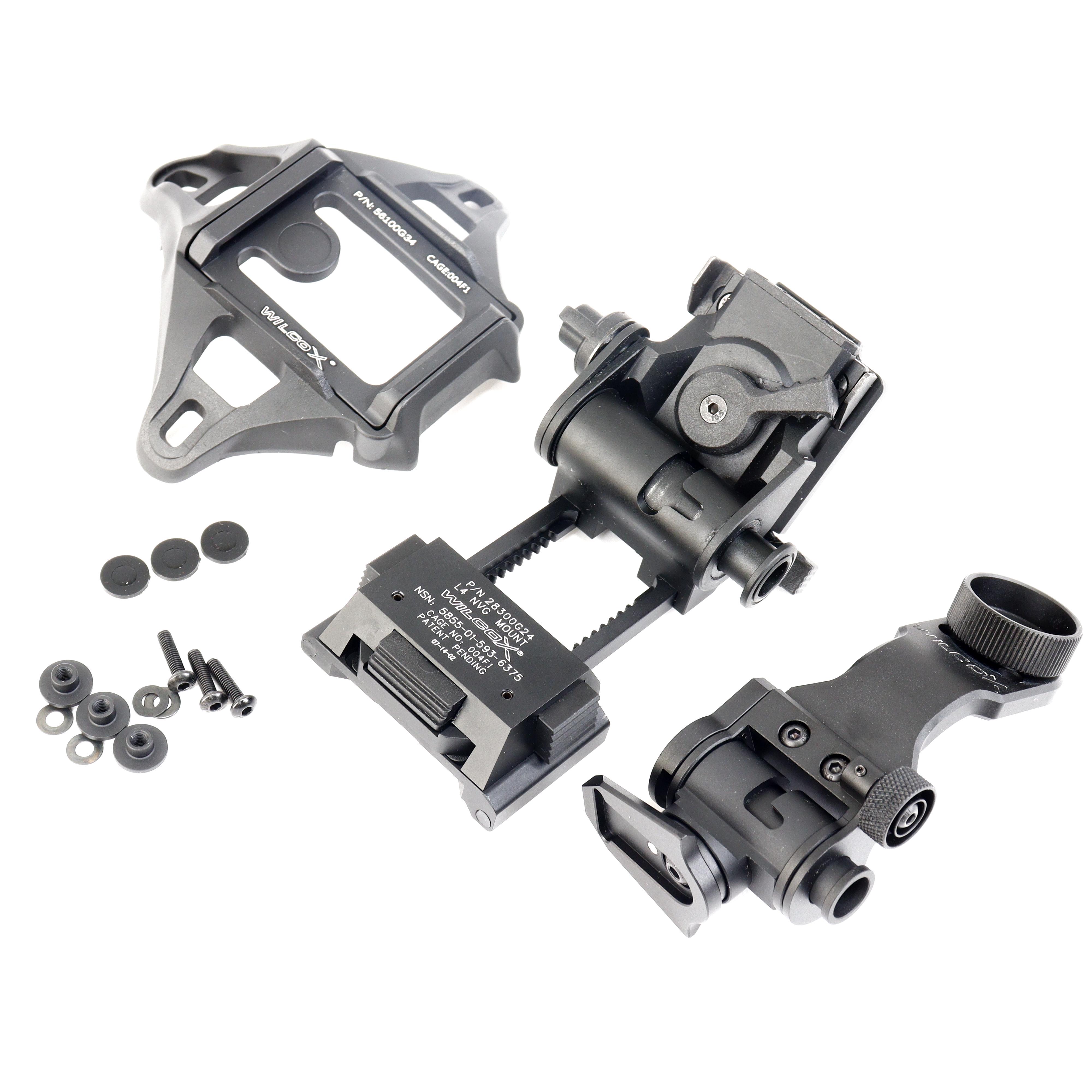 Комплект креплений Wilcox для ПНВ на шлем шрауд NVG+L4 G24 Mount+ J-Arm PVS-14 (007033)