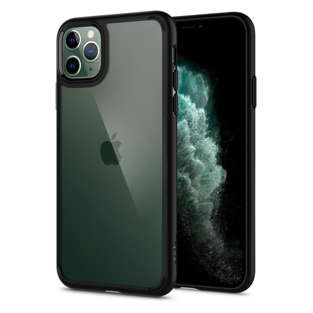 Чехол прозрачный противоударный Spigen Ultra Hybrid для Iphone 11 Pro Matte Black