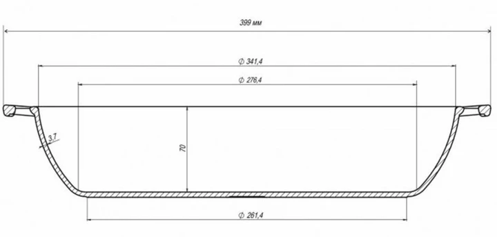 Сковорода Maysternya чугунная 34х7 см 1,7 л (22720420) - фото 7 Сковорода Maysternya чугунная 34х7 см 1,7 л (22720420) - фото 7