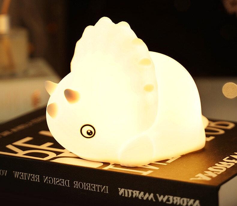 Ночник детский настольный Динозаврик силиконовый (00125)