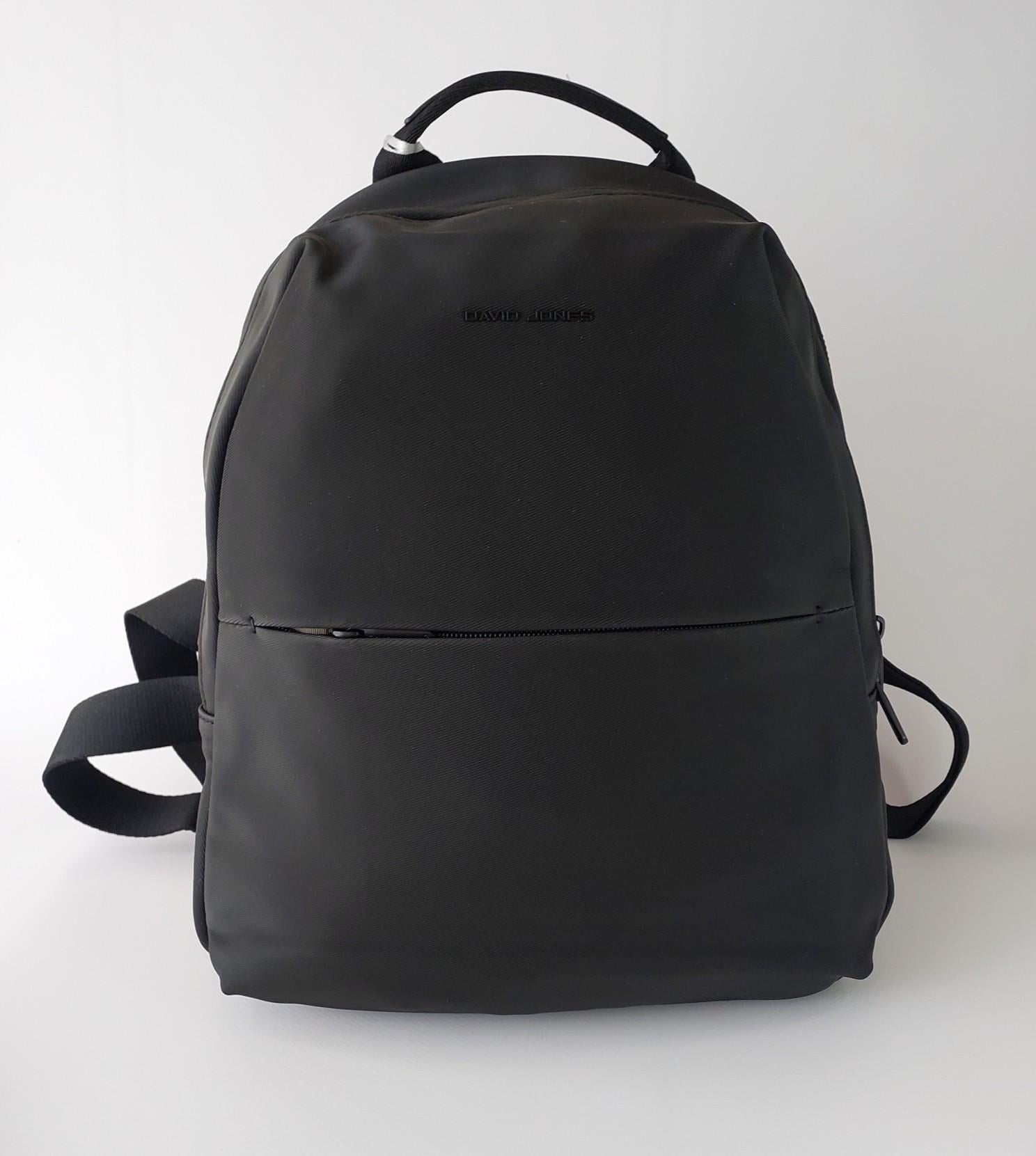 Міський рюкзак жіночий David Jones на два відділення водонепроникний Чорний (8259)