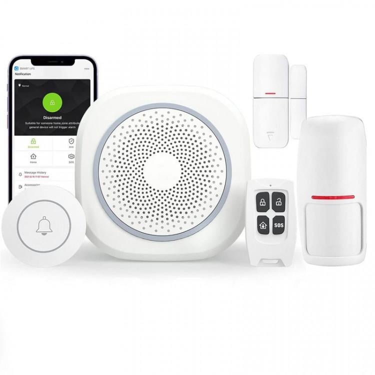 Комплект сигнализации Tuya Smart Wifi с беспроводными датчиками и поддержкой управления через смартфон - фото 2 Комплект сигнализации Tuya Smart Wifi с беспроводными датчиками и поддержкой управления через смартфон - фото 2