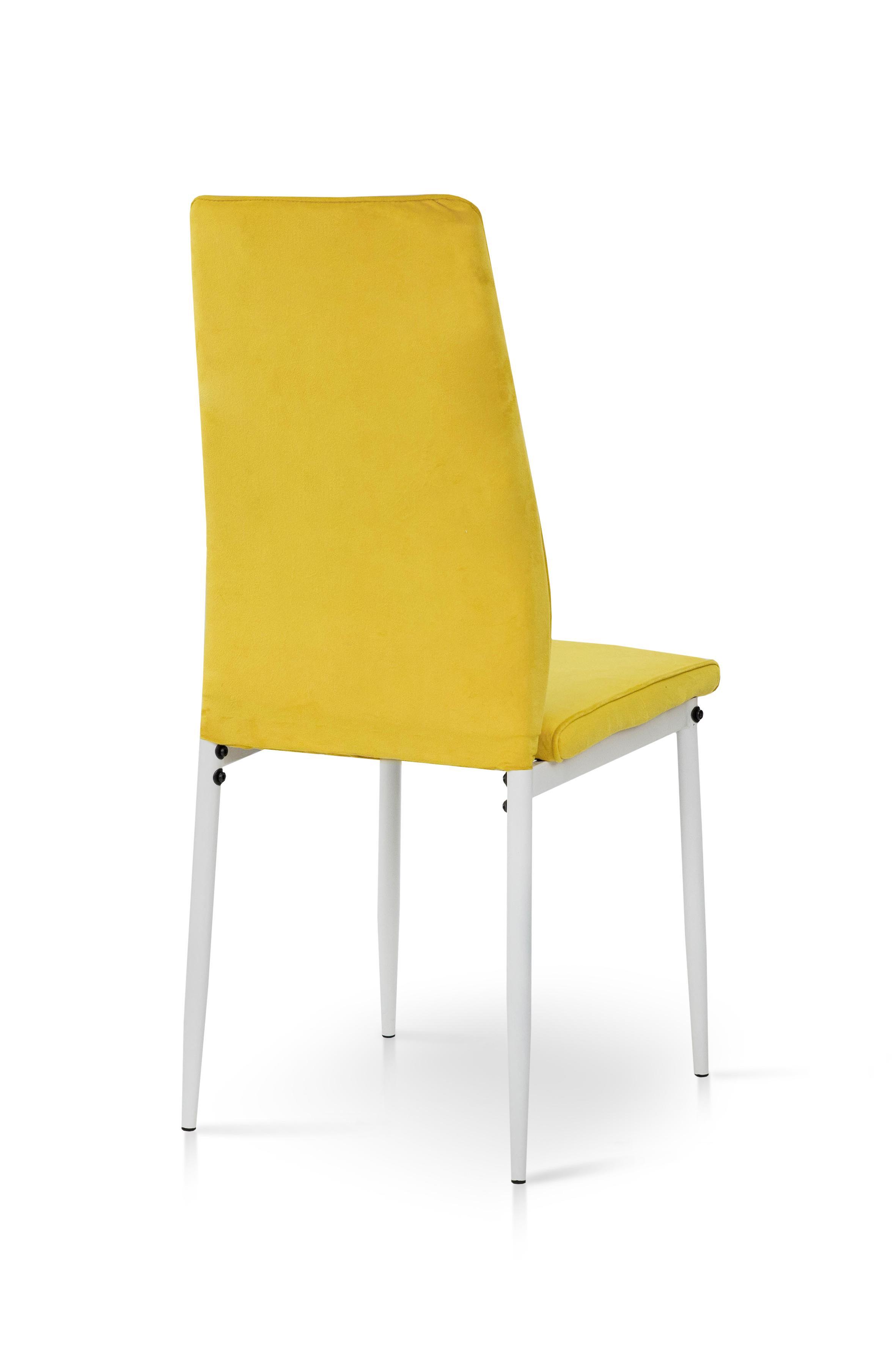 Стул для кухни и гостиной ГРЕЙС Рич 410х970х400 мм Белый/Желтый (GAА0056772) - фото 13