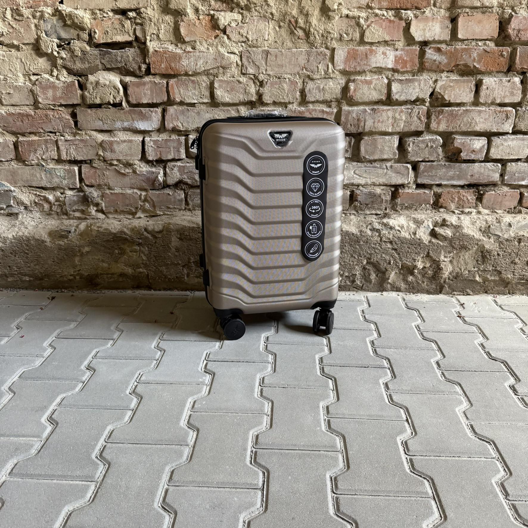 Валіза Wings PEA01 дорожня S Шампань (26557745) - фото 2 Валіза Wings PEA01 дорожня S Шампань (26557745) - фото 2