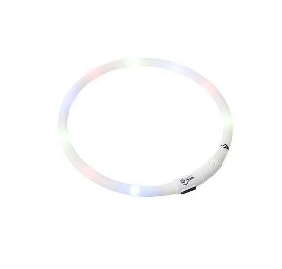 Нашийник для собак Led 50 см Білий (OM121)