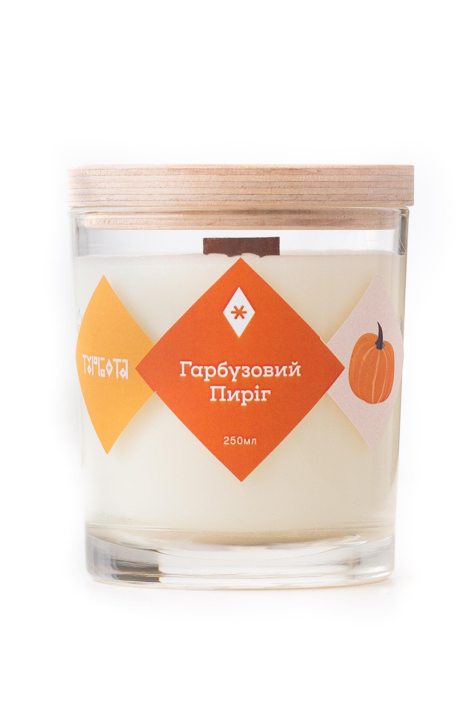 Свічка соєва Turbota candles "Гарбузовий Пиріг" 145 г 9 см (200mlpumkin)