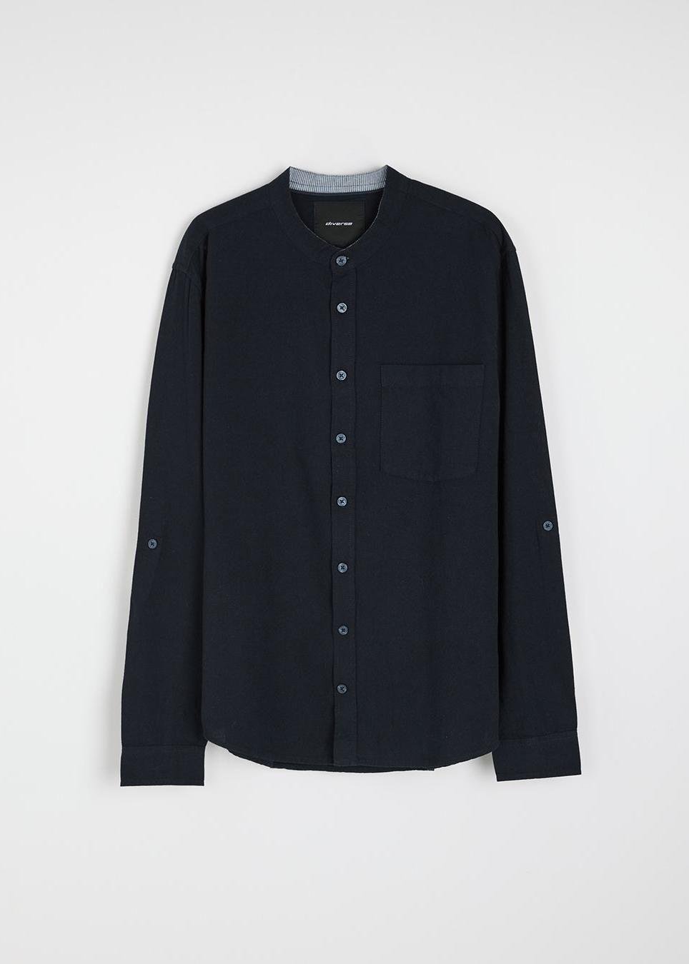 Рубашка мужская Diverse CORE MAO длинный рукав M Синий (5905384104656)