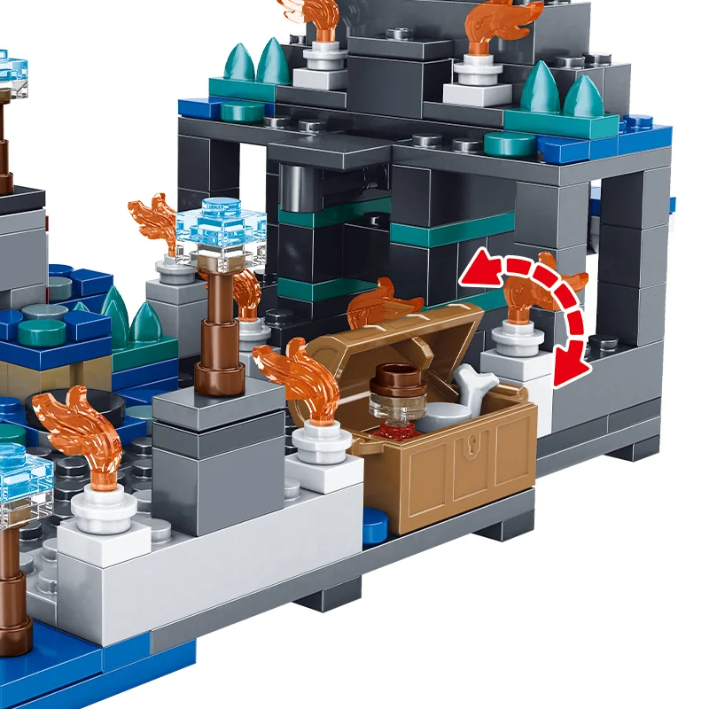 Конструктор Майнкрафт битва в глибинній темряві з Варденом 437 дет. - фото 8