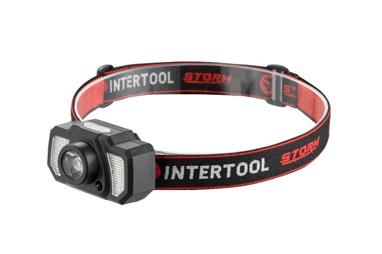 Ліхтар налобний Intertool-Storm 3 Вт x 120Лм x 1200 мAч 7 (LB-0311)