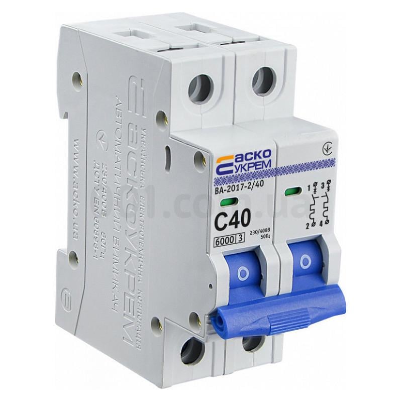 Автоматический выключатель АСКО-УКРЕМ ВА-2017/С 2р 40А (A0010170016)