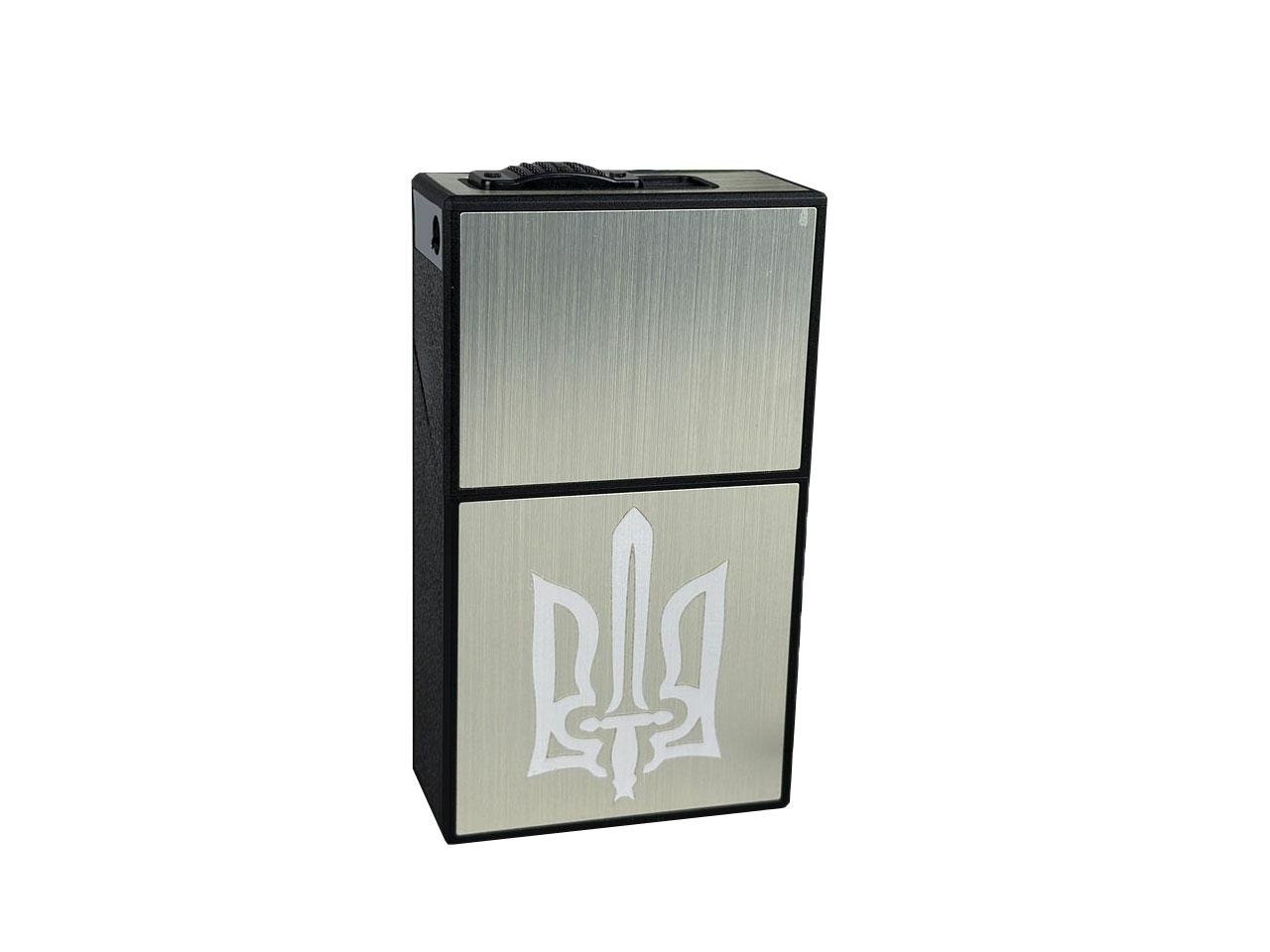 Портсигар Трезуб c газовой зажигалой на 20 сигарет (33693)