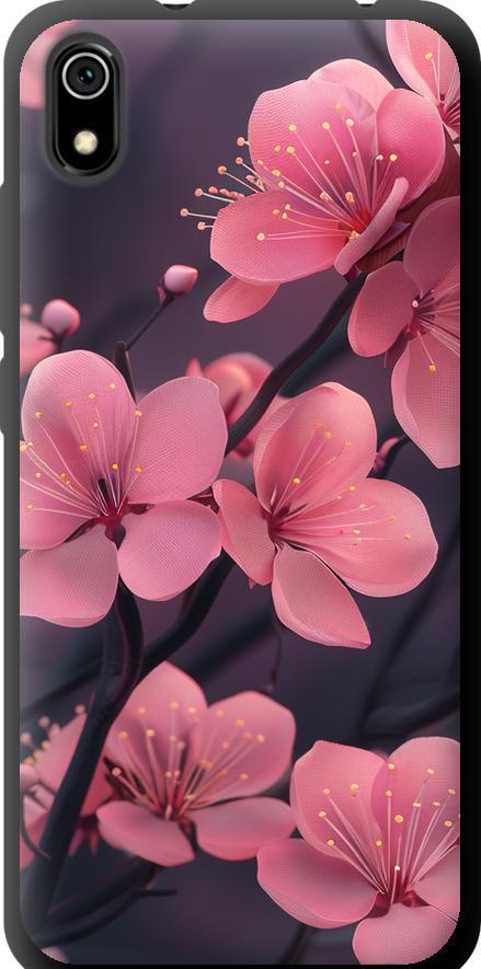 Чехол на Xiaomi Redmi 7A Пурпурная сакура (6075b-1716-42517)