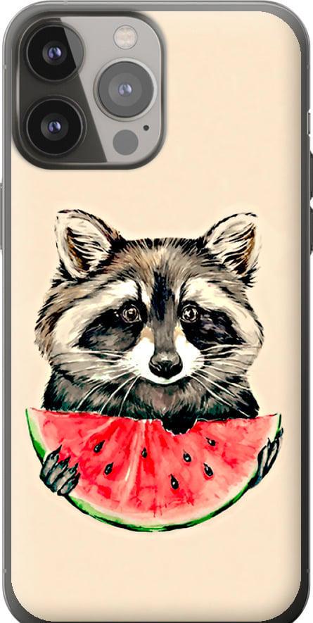 Чехол на iPhone 13 Pro Max Енотик с арбузом (4605t-2371-42517) Чехол на iPhone 13 Pro Max Енотик с арбузом (4605t-2371-42517)
