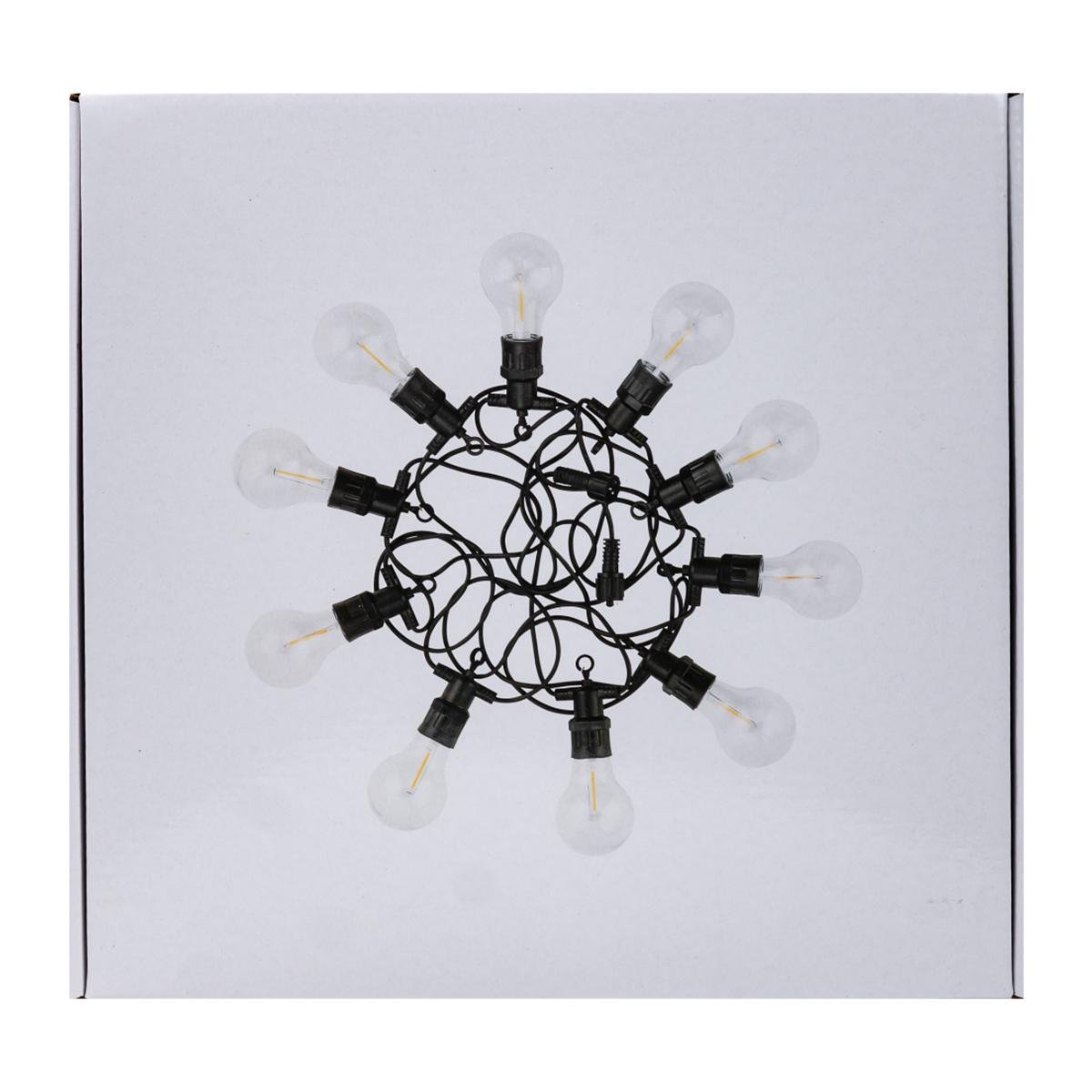 Гірлянда вулична GarlandoPro S14ML 10 LED в ретро стилі 5 м з ПВХ Різнокольорова (100-107-S14ML) - фото 10