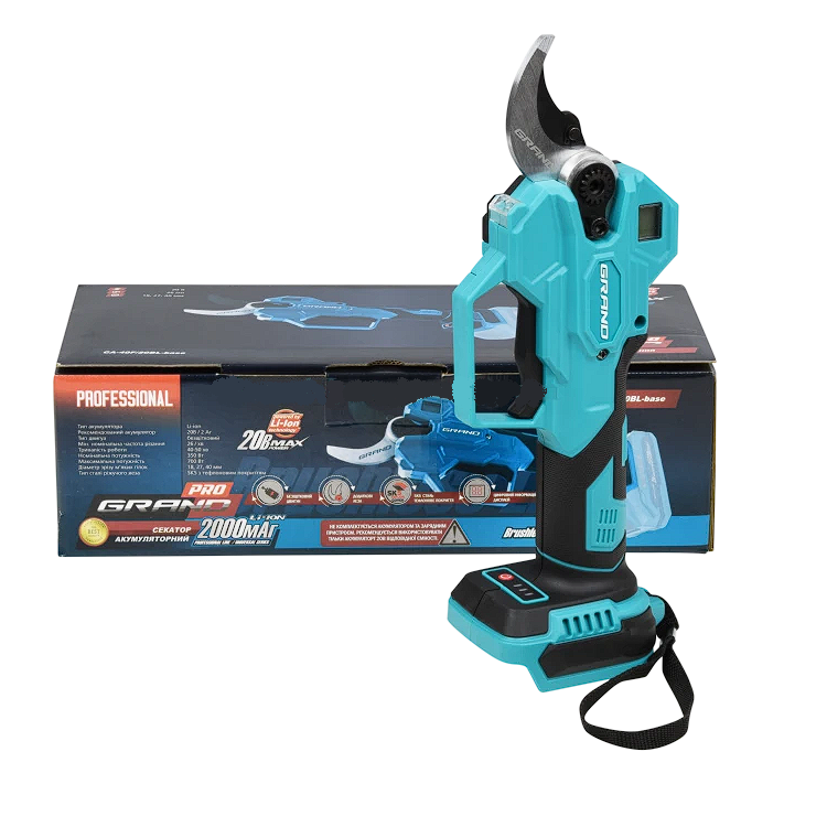Секатор аккумуляторный Grand СА-40F/20BL-base без АКБ - фото 2 Секатор аккумуляторный Grand СА-40F/20BL-base без АКБ - фото 2