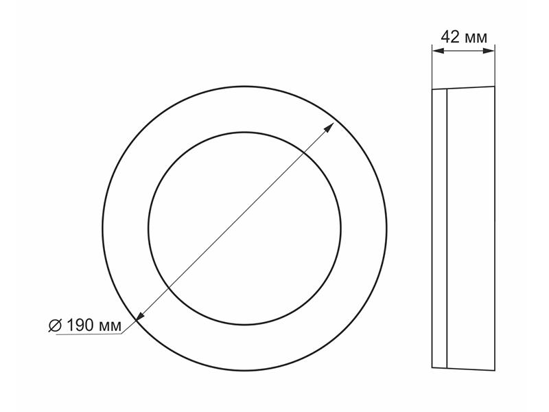 Світильник світлодіодний Videx VL-BHFR-155 ART 15W 5000K IP65 круглий (7356) - фото 5