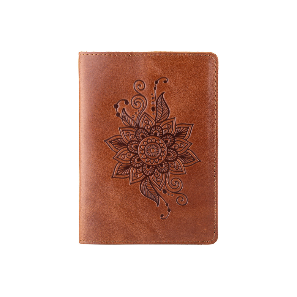 Обложка для паспорта ручной коллекция Mehendi Classic работы Коричневый (PC-01-C18-1244-T006) Обложка для паспорта ручной коллекция Mehendi Classic работы Коричневый (PC-01-C18-1244-T006)