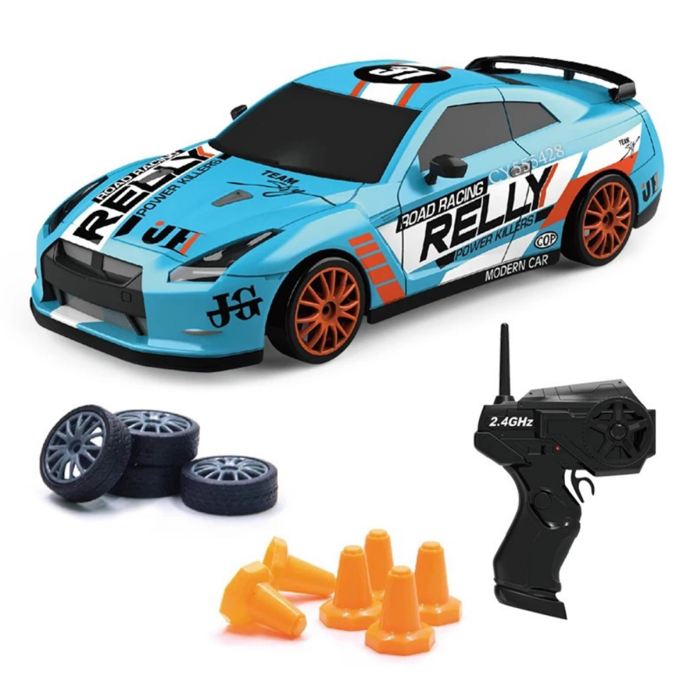 Машинка радиоуправляемая RC Race Nissan GT-R 4WD дрифтовая на аккумуляторе с Led подсветкой 18,5 см Машинка радиоуправляемая RC Race Nissan GT-R 4WD дрифтовая на аккумуляторе с Led подсветкой 18,5 см