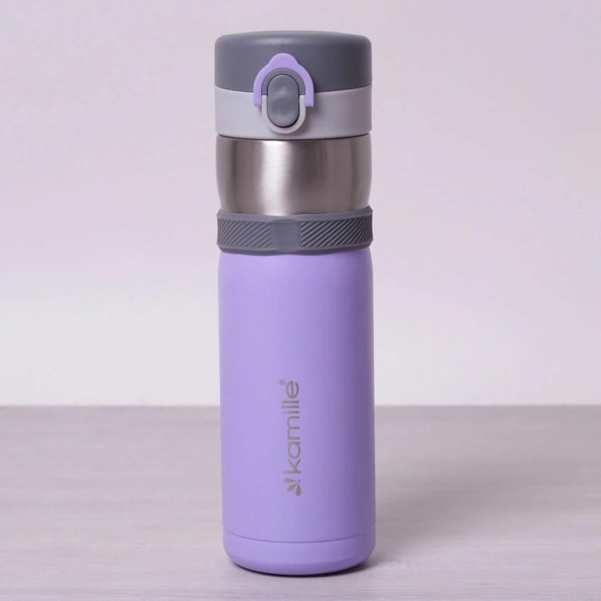 Термос-бутылка Kamille КМ-2014 из нержавеющей стали 400 мл Фиолетовый (1104284462)