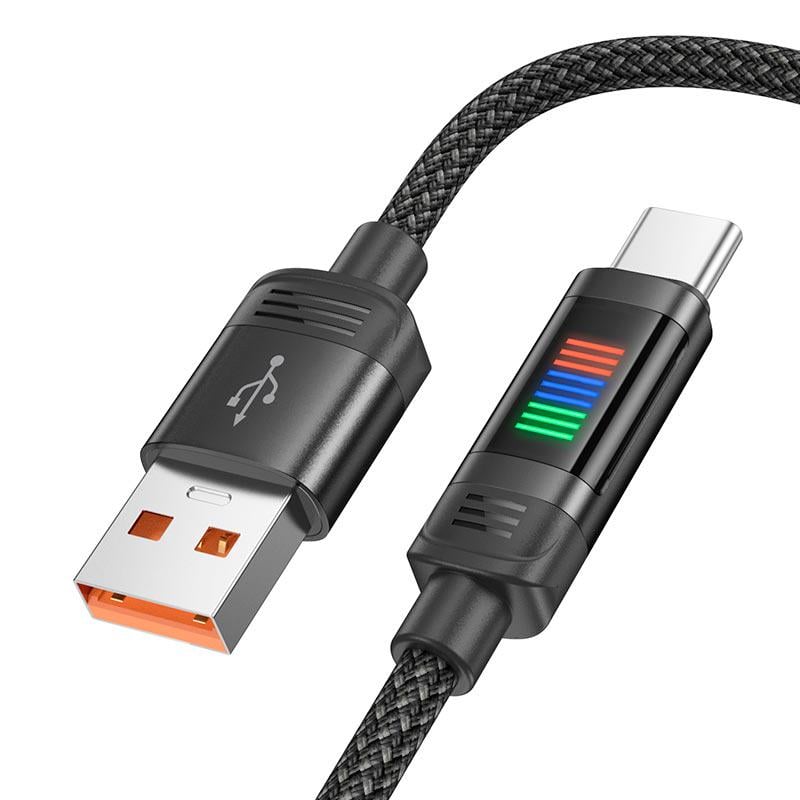Кабель Hoco U126 USB to Type-C 5A 1,2 м Black Кабель Hoco U126 USB to Type-C 5A 1,2 м Black