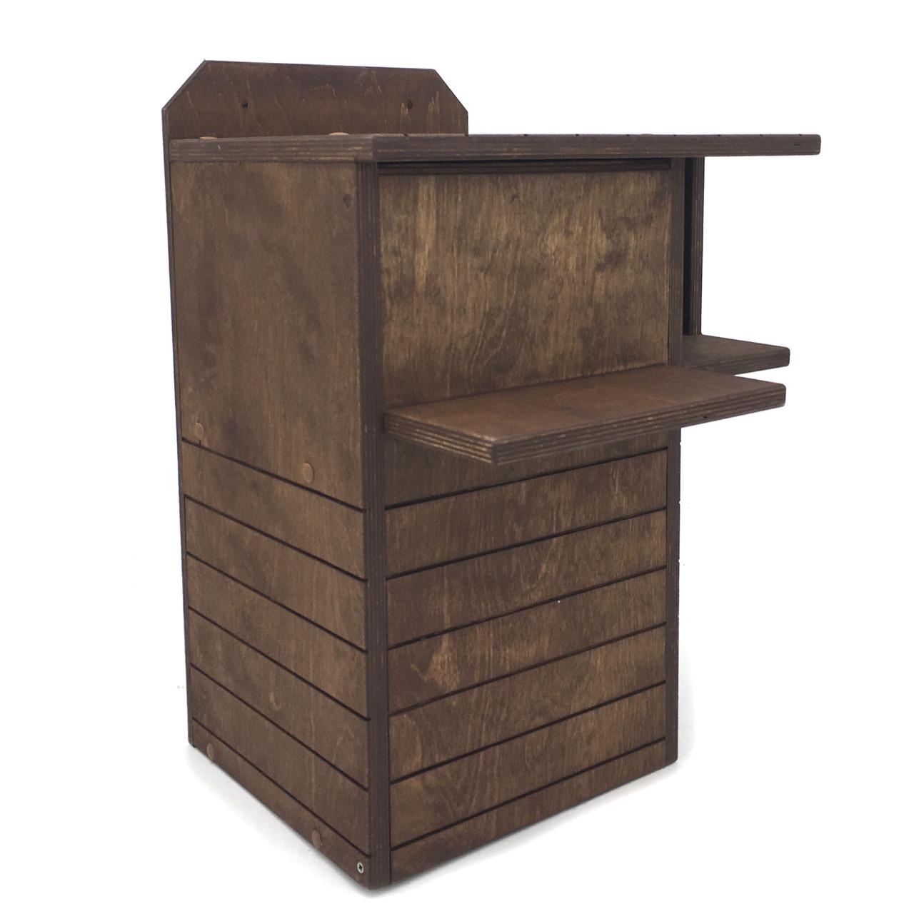 Домик для белок из дерева Чилим Капучино (ДДБ-000709) - фото 4 Домик для белок из дерева Чилим Капучино (ДДБ-000709) - фото 4