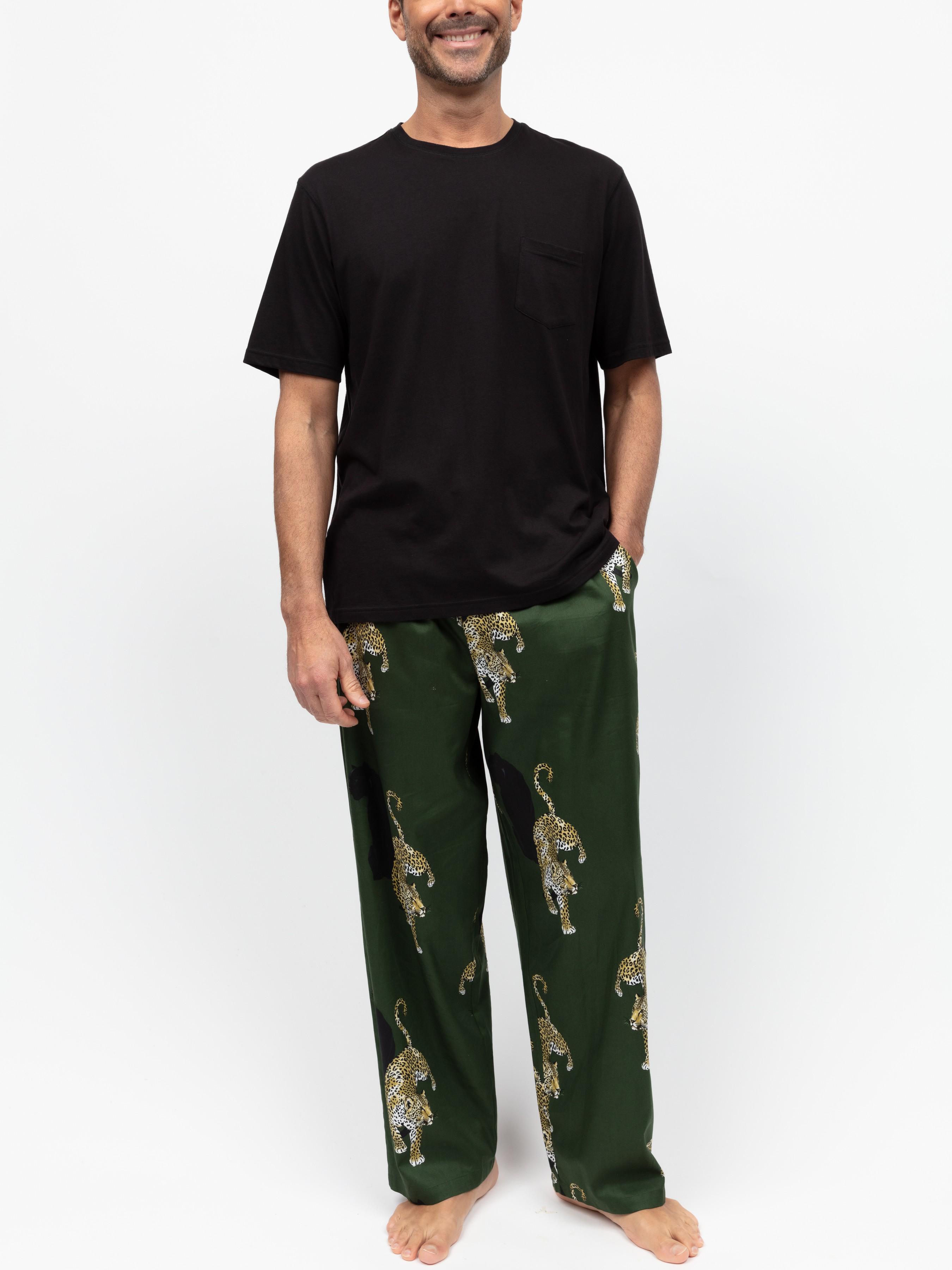 Пижама мужская CYBERJAMMIES с леопардовым принтом 3124-3122 M Оливково-черный (5051877617827) - фото 3 Пижама мужская CYBERJAMMIES с леопардовым принтом 3124-3122 M Оливково-черный (5051877617827) - фото 3