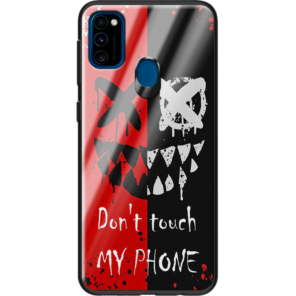 Чехол BoxFace Samsung M307 Galaxy M30s Bad Smile Черный силикон со стеклом (38209-up2468-38348)