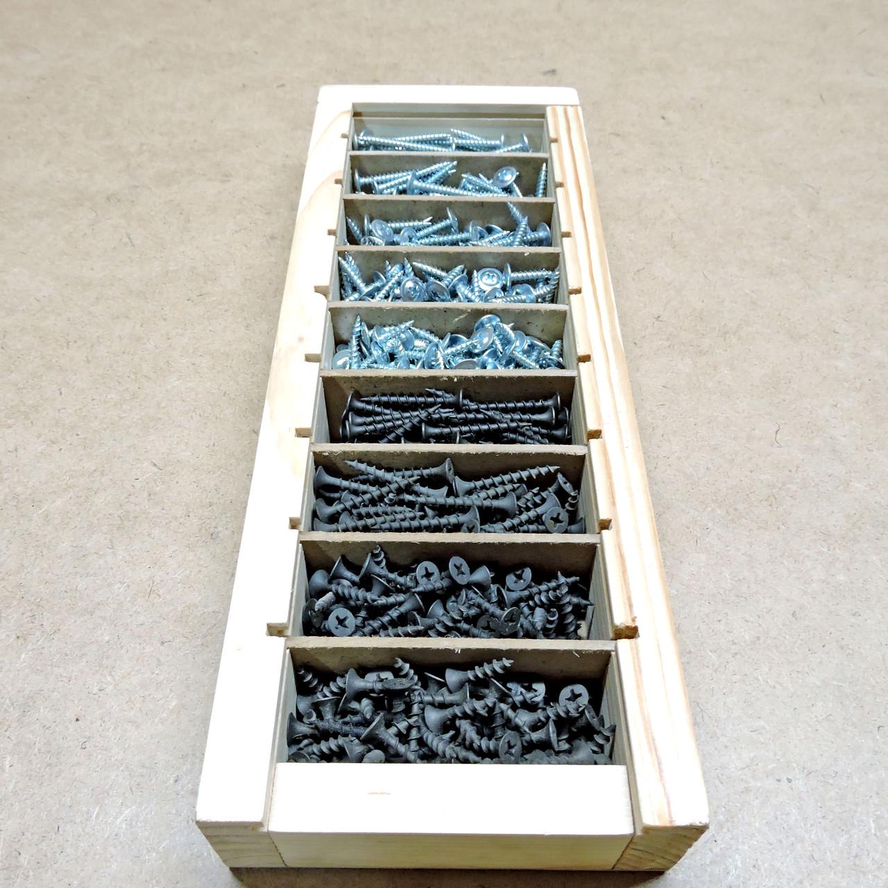 Набор саморезов 1х по дереву 560 шт. (НБМ-000112)