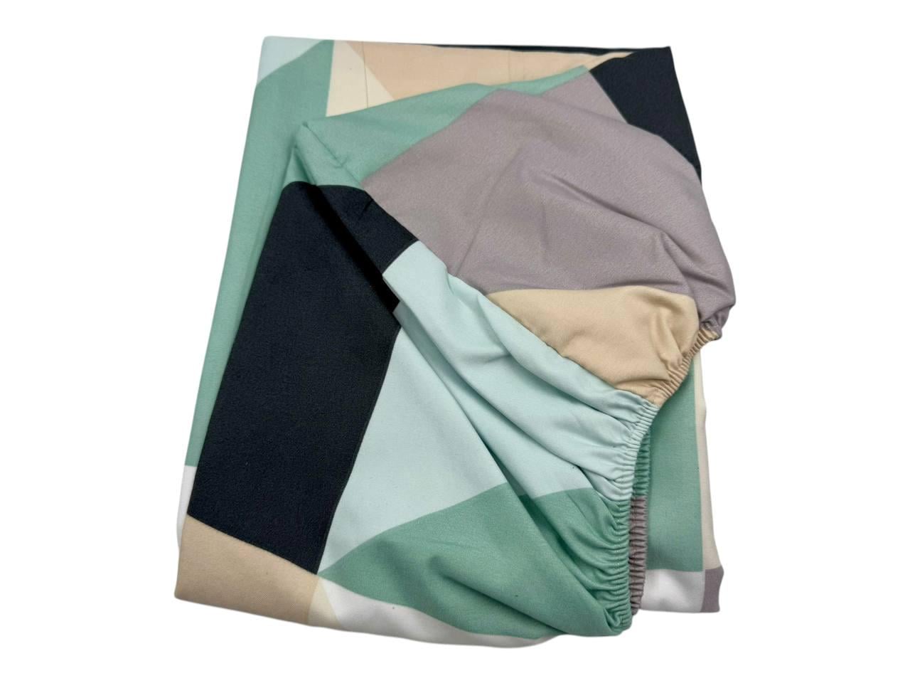 Простынь на резинке Triangles полисатин 160х200 см (SP-1904a/WP/x160) Простынь на резинке Triangles полисатин 160х200 см (SP-1904a/WP/x160)