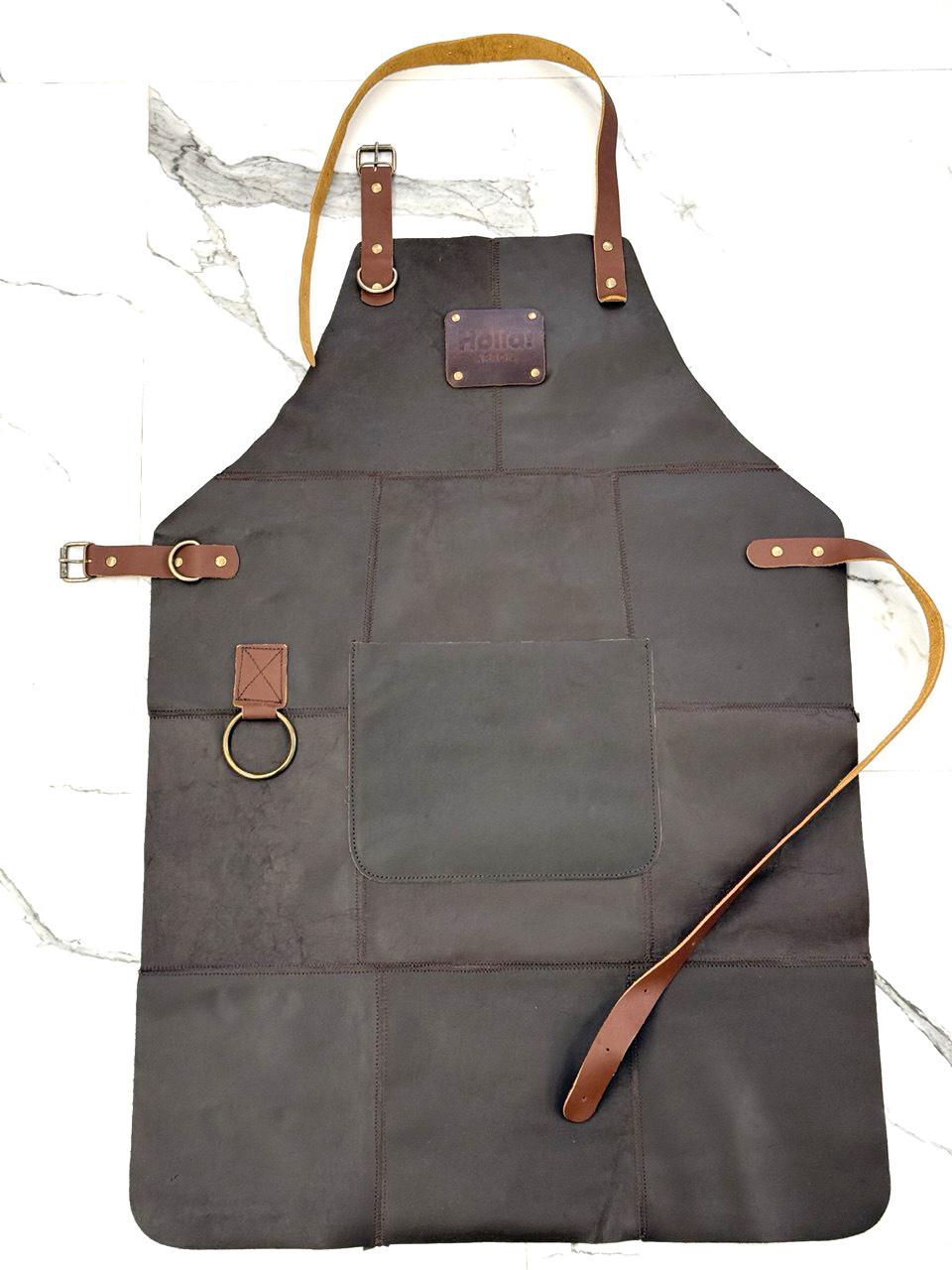 Фартук для гриля Smoke House Holla Apron из натуральной кожи 800х550 мм Brown (27860574)