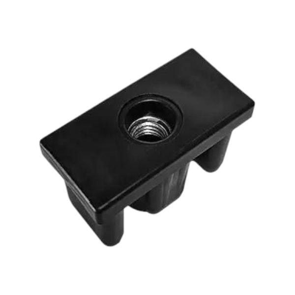 Заглушка різьбова для профільних труб прямокутна 40х20 з різьбою М8 1 шт. Чорний (2536573137/К1282)