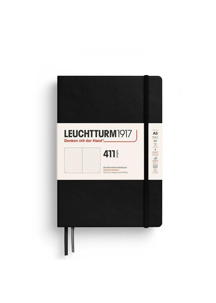 Блокнот Leuchtturm1917 средний точка Черный (372931)