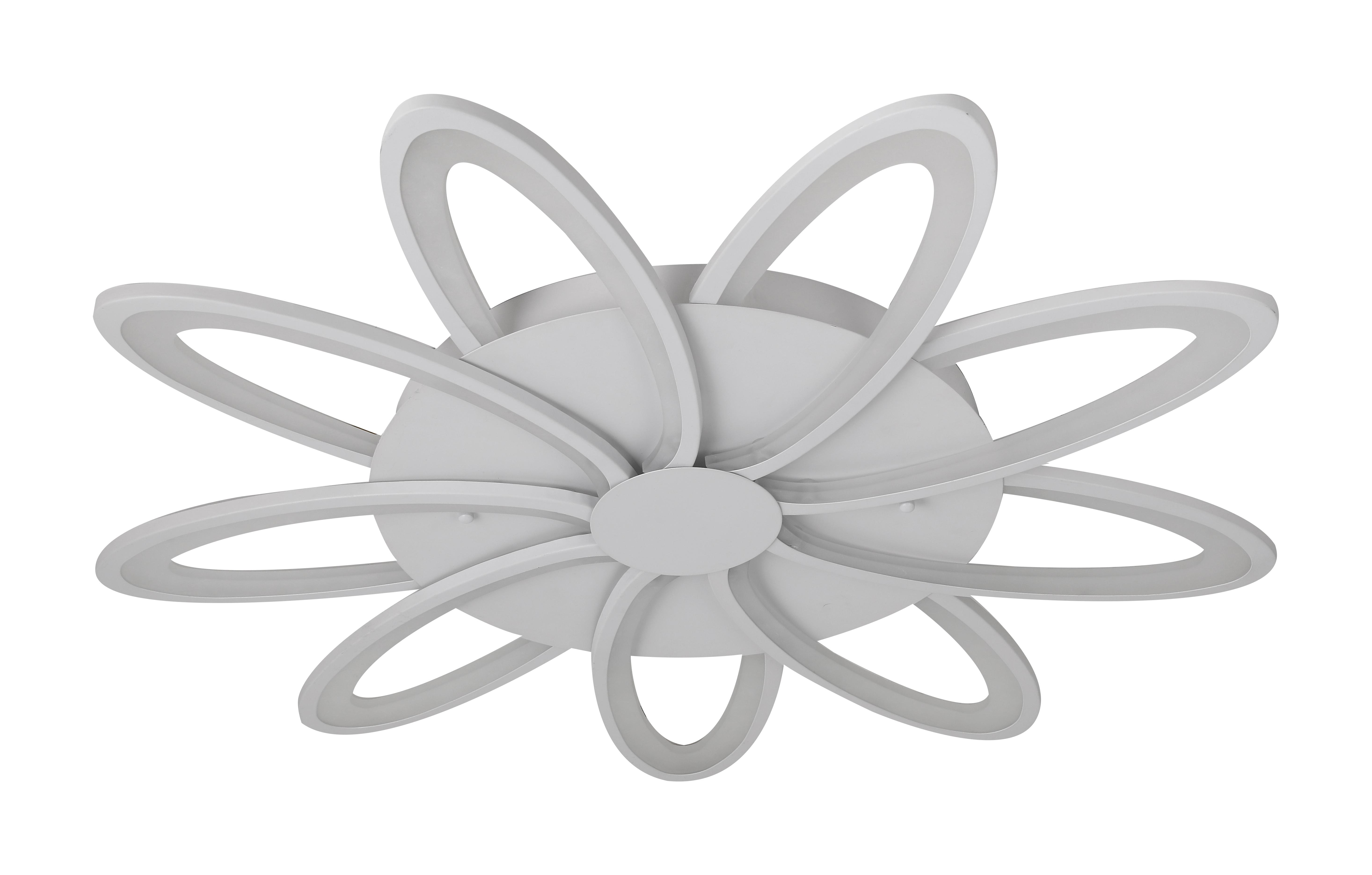 Люстра светодиодная Sirius 6237-9 WT 156W акриловая