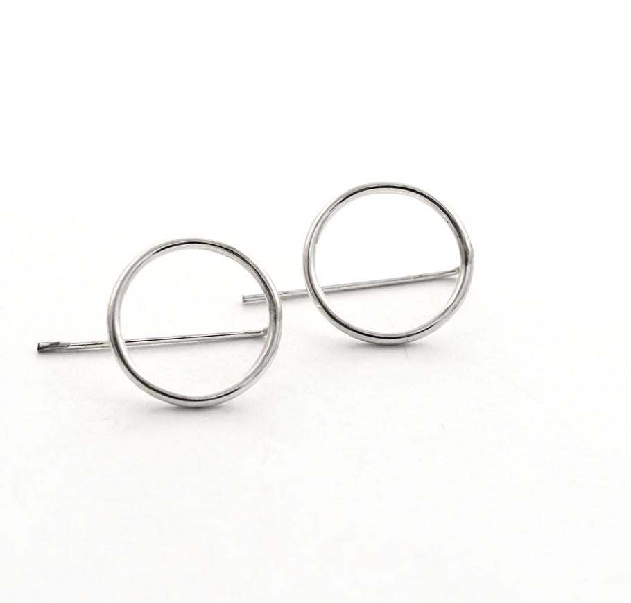 Серьги серебряные Maxi Silver 8785 Маленький круг (88785)