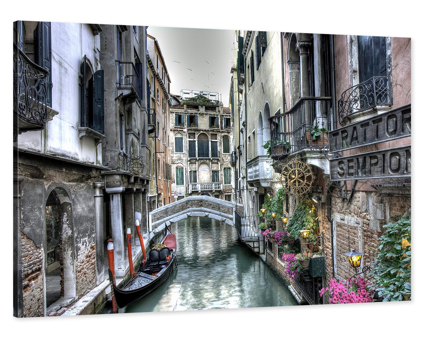 Картина на холсте в гостиную/спальню Венеция 30х60 см (MLP_31)